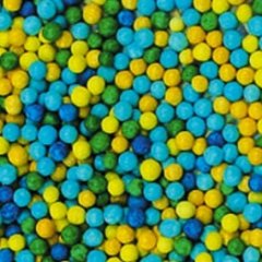 Посыпка кондитерская шарики "Сине-зелёно-жёлто-голубые" 2 мм 50 г tp20059