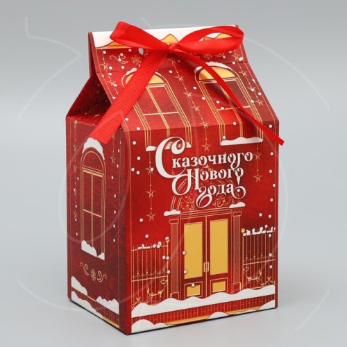 Коробка для сладостей "Сказочного Нового года" 8х10х16 см 9766741